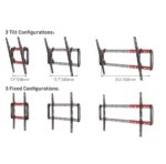 Suport perete Barkan Tilt TV Wall Mount 13" - 90", Max 60Kg - BM410T - imagine 3