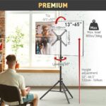 Suport tripod portabil de podea pentru TV plat/curbat Barkan - TP310