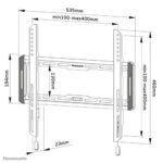 ﻿Suport TV de perete, Neomounts by Newstar WL30-550BL14, Fix