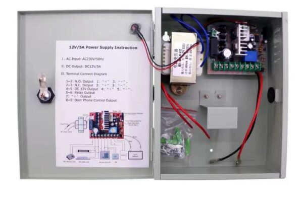 SURSA ALIMENTARE 5A CARCASA METAL Input voltage: 220V AC~240V AC - HM-D1205UPS