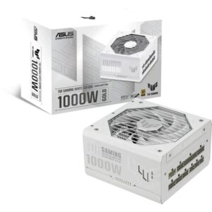 Sursa ASUS TUF GAMING 1000W ALB 80 PLUS GOLD - TUF-GAMING-1000G-WHITE