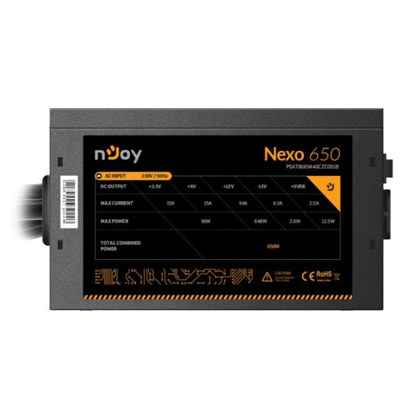 Sursa NJOY NEXO 650W 80+ GOLD - PSAT6065A40CZCO01B