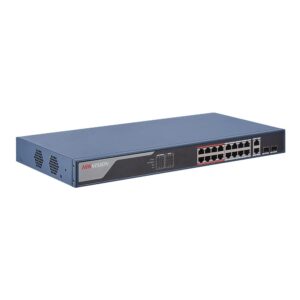 Switch 16 porturi POE Hikvision DS-3E1318P-EI, L2, Smart Managed