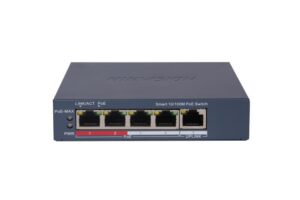 Switch 4 porturi PoE Hikvision DS-3E1105P-EI, L2, Smart Managed - DS-3E1105P-EI(V2)