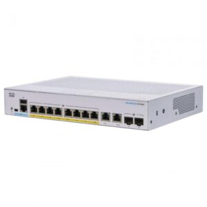 Switch CISCO CBS250-8P-E-2G, 8 PORTURI 10/100/1000, 2 x SFP, POE 60w