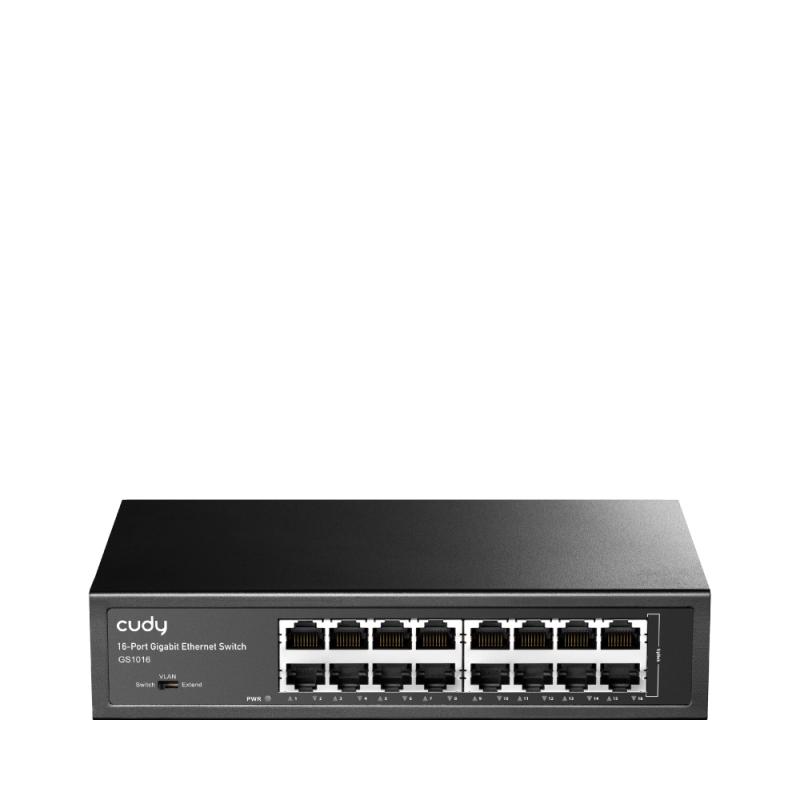 Switch Cudy 16-Port Gigabit Metal, Gigabit Ethernet (10/100/1000) - GS1016 Switch Cudy 16-Port Gigabit Metal, Gigabit Ethernet (10/100/1000) - GS1016