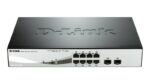 Switch D-Link DGS-1210-08P, 8 port, 10/100/1000 Mbps