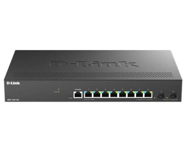 Switch D-Link DMS-1250-10S, 8 porturi Gigabit, 2 porturi SFP+