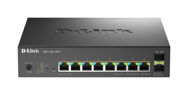 Switch D-Link DMS-1250-10SPL, 8 porturi Gigabit, 2 porturi SFP+