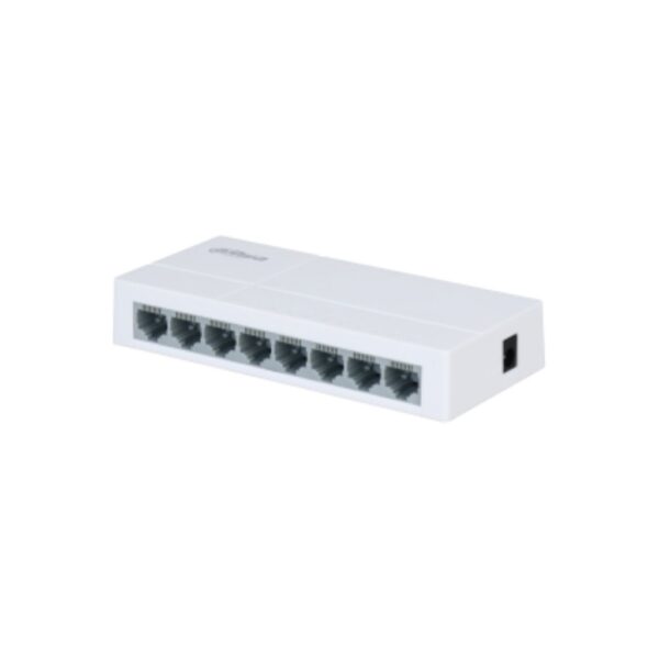Switch Dahua 8 porturi Unmanaged, PFS3008-8ET-L, Interfata: 8 x 10/100