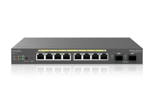Switch EnGenius Managed / stand-alone Desktop 8-port GbE 130W - EWS2910FP-FIT