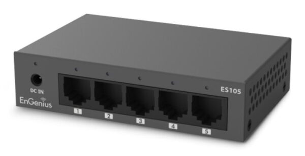 Switch Engenius Unmanaged Desktop 5-port GbE, standard wireless L1 - ES105