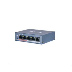 Switch Hikvision DS-3E0105P-E/M (B), 4-port, PoE