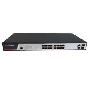 Switch Hikvision DS-3E2318P, 16-port, PoE