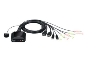 Switch KVM ATEN CS22H. Tastatură de tip port: USB - CS22H-AT