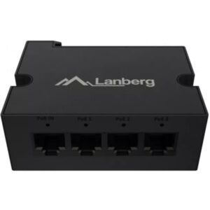 Switch Lanberg DIN-FE4-AT-30W, 4 porturi 1000BASE-T PoE+