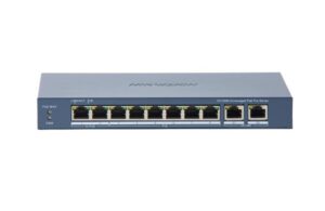 Switch PoE Hikvision DS-3E0310HP-E (C): 8 × 10/100 Mbps PoE port
