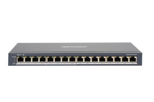 Switch PoE Hikvision DS-3E0516P-O: 8 × 1 Gigabit PoE port