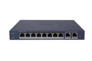 Switch PoE Hikvision DS-3E1310P-EI/M: 8 × 10/100 Mbps PoE ports