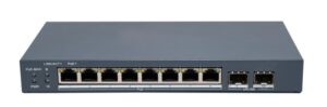 Switch PoE Hikvision DS-3E1510P-EI/M-8P2F: 8 × Gigabit PoE port