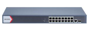 Switch PoE Hikvision DS-3E1518P-EI/M: 16 x gigabit PoE RJ45 ports