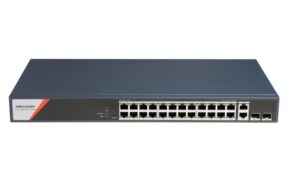 Switch PoE Hikvision DS-3E1528HP-SI-24P2T2F: 24 x 10/100/1000 Mbps PoE Ports