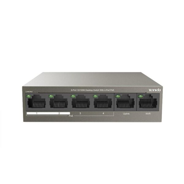 Switch TENDA TEF1106P-4-63W, 6 Port, 10/100 Mbps
