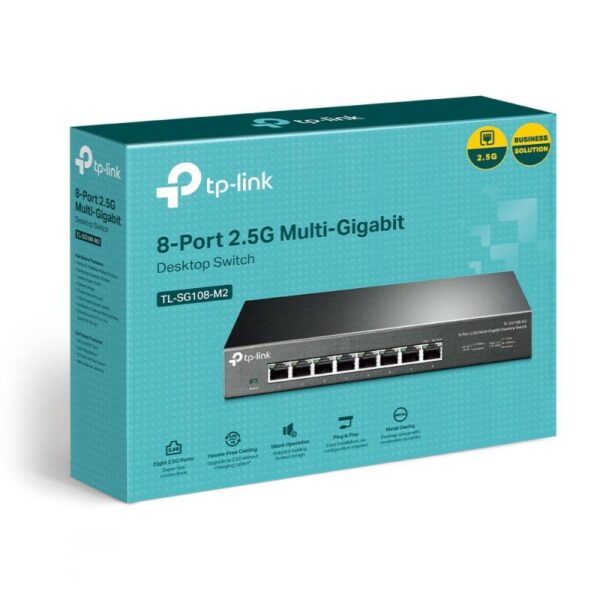 Switch TP-Link TL-SG108-M2, 8 port, 100/1000/2500 Mbps