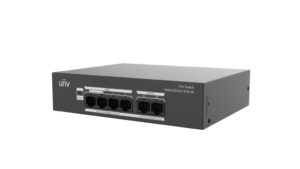 Switch Uniview NSW2100-6GT-POE-IN; Porturi: 4× 10/100/1000Mbps PoE port (RJ45) +