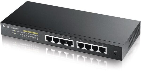 Switch Zyxel GS1900-8HP, 8 port, 10/100/1000 Mbps - GS1900-8HP-EU0102F