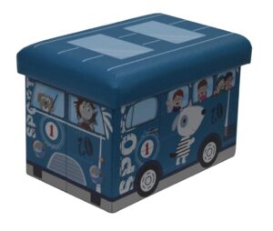 TABURET HEINNER PLIABIL PVC PTR COPII ALBASTRU - HR-KDFLD38-BLUE