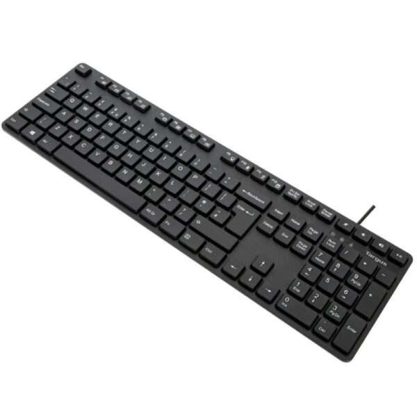 Targus Tastatura Antimicobiala cu fir, 108 taste, layout UK, negru - AKB30AMUK