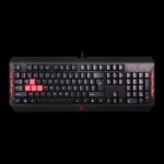 Tastatura A4Tech Bloody Q100 cu fir, US layout, neagra