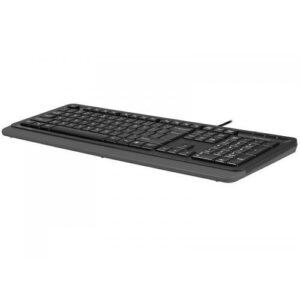 Tastatura A4TECH, cu fir, 104 taste format standard, USB, negru & gri - FK10 GREY