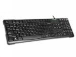 Tastatura A4Tech KR-750, USB, neagra - KR-750 USB