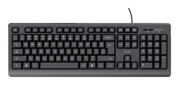 Tastatura cu fir Trust, negru - TR-24639