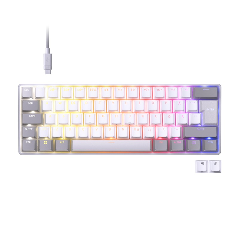 Tastatura Da CORSAIR CLIPPER PRO MINI 60, Nu, Cu fir, Alb - CH-979111J-NA-01 Tastatura Da CORSAIR CLIPPER PRO MINI 60, Nu, Cu fir, Alb - CH-979111J-NA - imagine 1