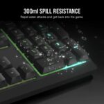 Tastatura Gaming Corsair K55 CORE Backlit Zoned RGB LED, Rubberdome - CH-9226C65-NA