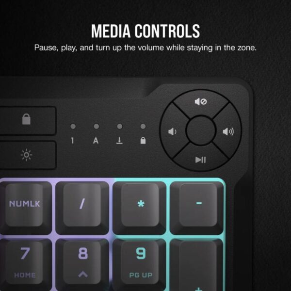 Tastatura gaming CORSAIR K55 CORE RGB USB 2.0 or Type A, wired - CH-9226D65-NA