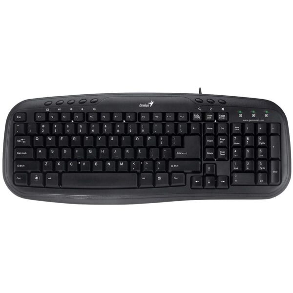 Tastatura Genius Slimstar M200, cu fir, US layout, neagra - G-31310019400