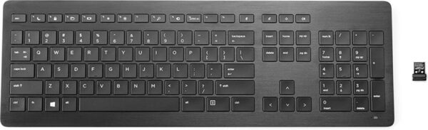 Tastatura HP Premium, Wireless, neagra - Z9N41AA