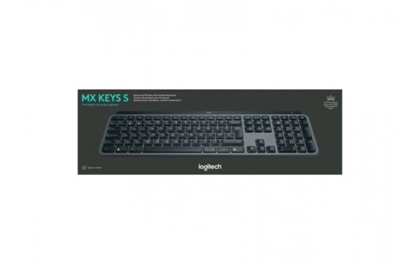 Tastatura Logitech MX Keys S, Iluminare, 2.4GHz & Bluetooth - 920-011587