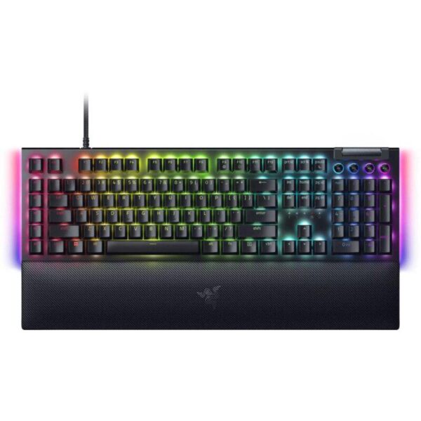 Tastatura mecanica gaming BlackWidow V4 (Green Switch), negru - RZ03-04690100-R3M1