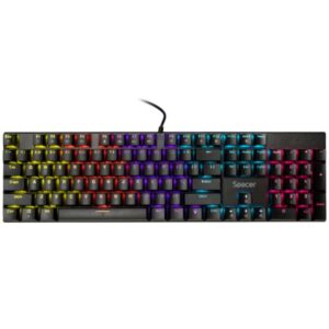 Tastatura mecanica SPACER USB GLADIATOR, switch-uri mecanice rosii - SPKB-MK-GLADIATOR