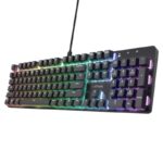 Tastatura mecanica Trust GXT 871 Zora, USB 2.0. nr taste 104, negru - TR-25510