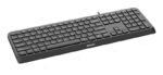 Tastatura Philips SPK6207, cu fir, 104 taste, 1.6m, negru