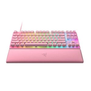 Tastatura Razer Huntsman V2 Tenkeyless (Red Switch), cu fir, roz - RZ03-03942000-R3M1