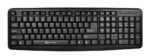 Tastatura Serioux 9400USB, cu fir, US layout, neagra, 104 taste, USB - SRXK-9400USB