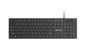 Tastatura Serioux cu fir, interfata USB, 104 taste, material ABS - SRXK-SKB704WD