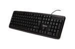 Tastatura Spacer SPKB-520 cu fir, USB, 104 taste, anti-spill, negru